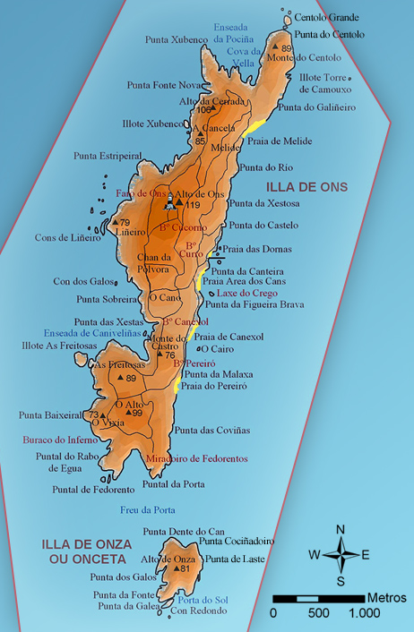 Mapa Islas Ons